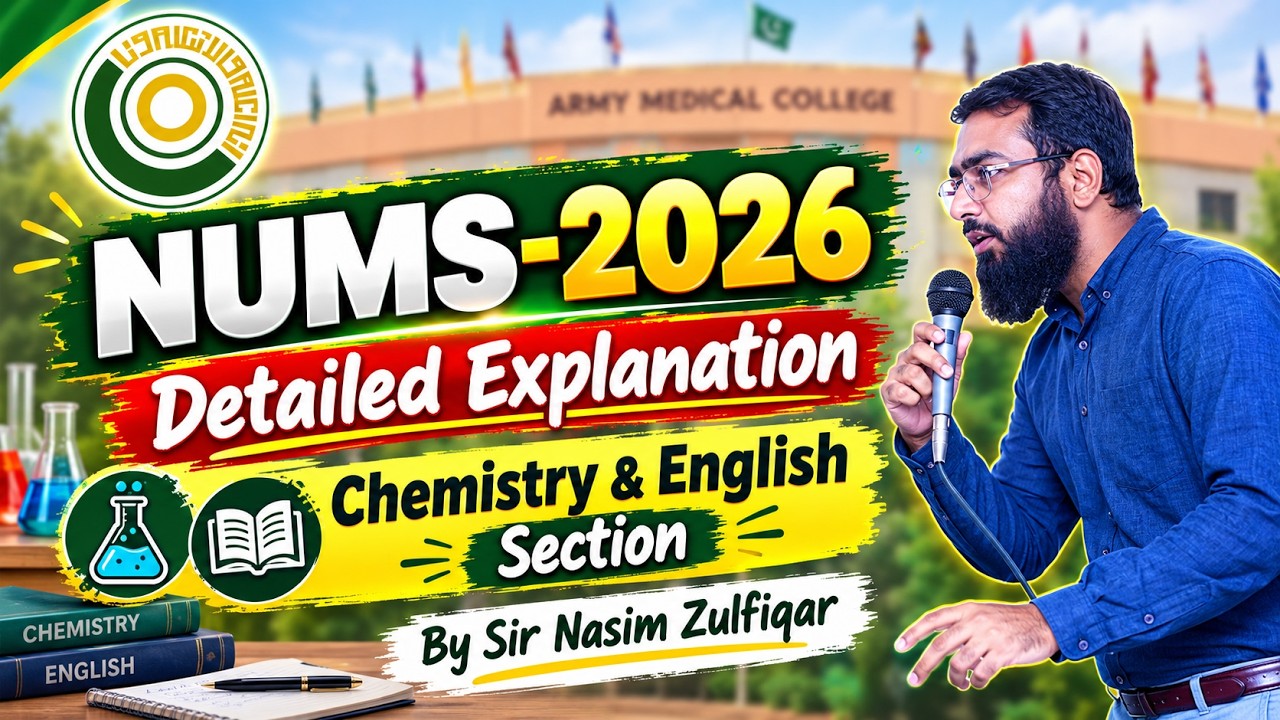 NUMS-2026 (Chemistry & English Explained)