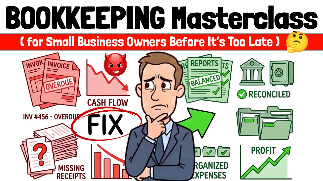 Business Bookkeeping Masterclass for Small Business Owners (Before It's too Late)
