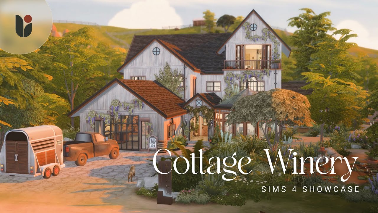 Cozy Cottage Winery - Sims 4 | No CC 🪴