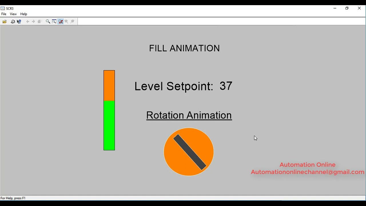SCADA GE Proficy Cimplicity animation - Fill and Rotation
