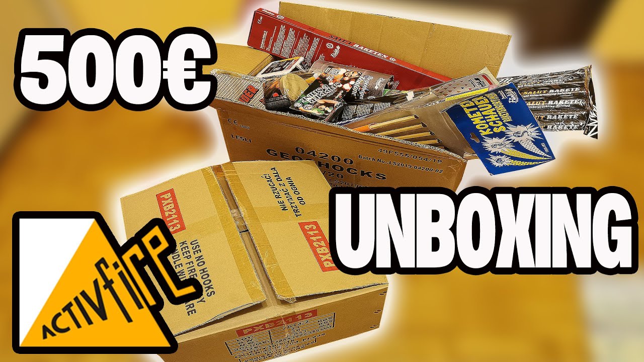 ACTIVFIRE 500€ FEUERWERK UNBOXING 2019/20