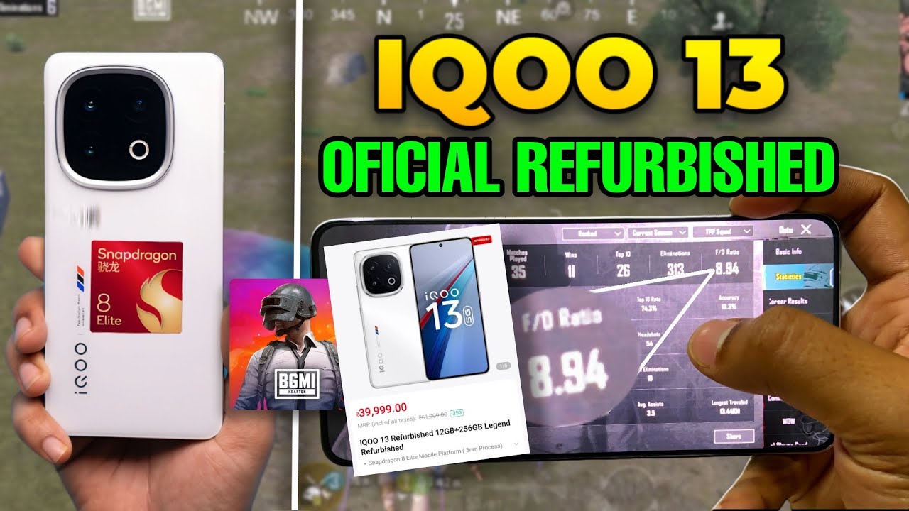 IQOO 13 Oficial Refurbished Only in Rs. 41999 | The Best For BGMI