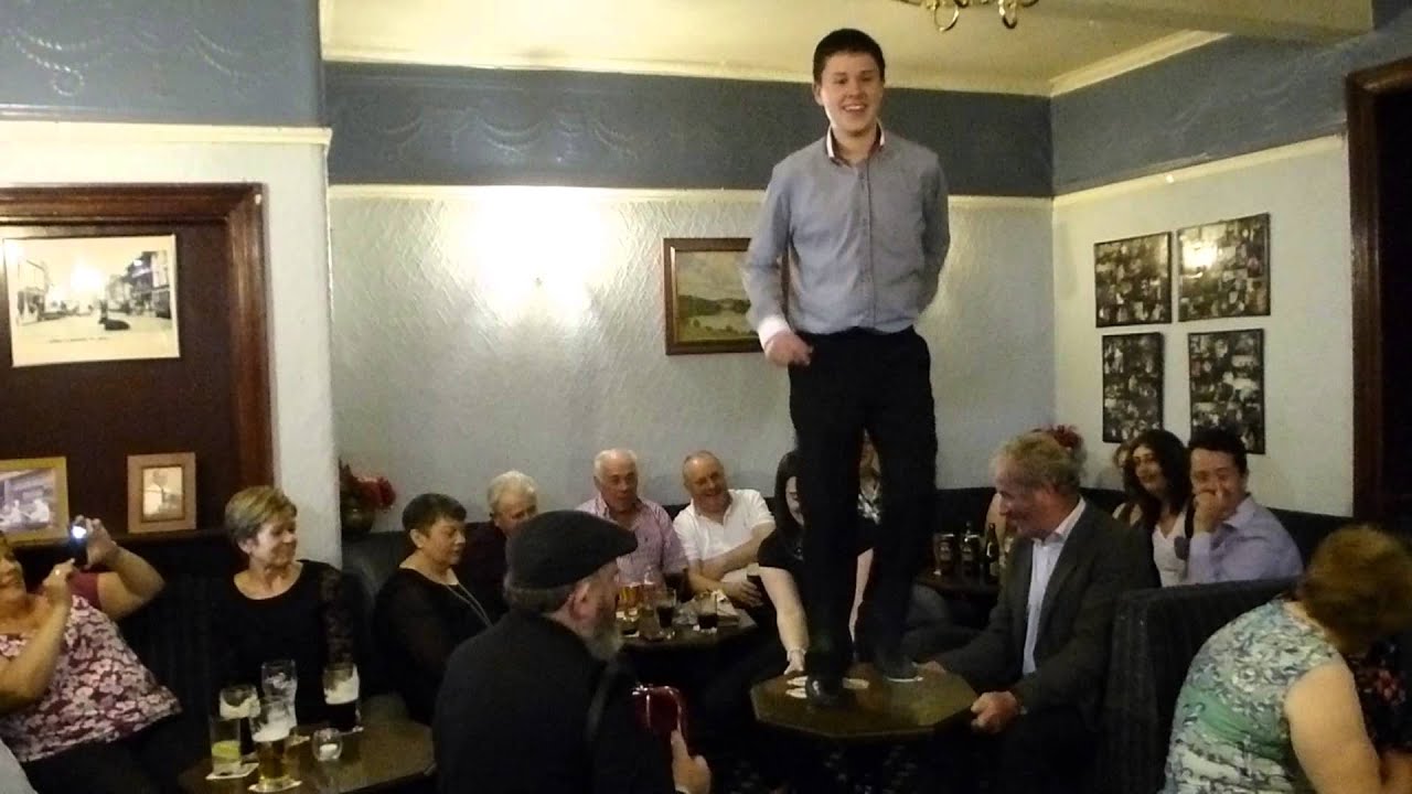 Tommy Stenson sean nos dancing in Horkan's Bar, Swinford