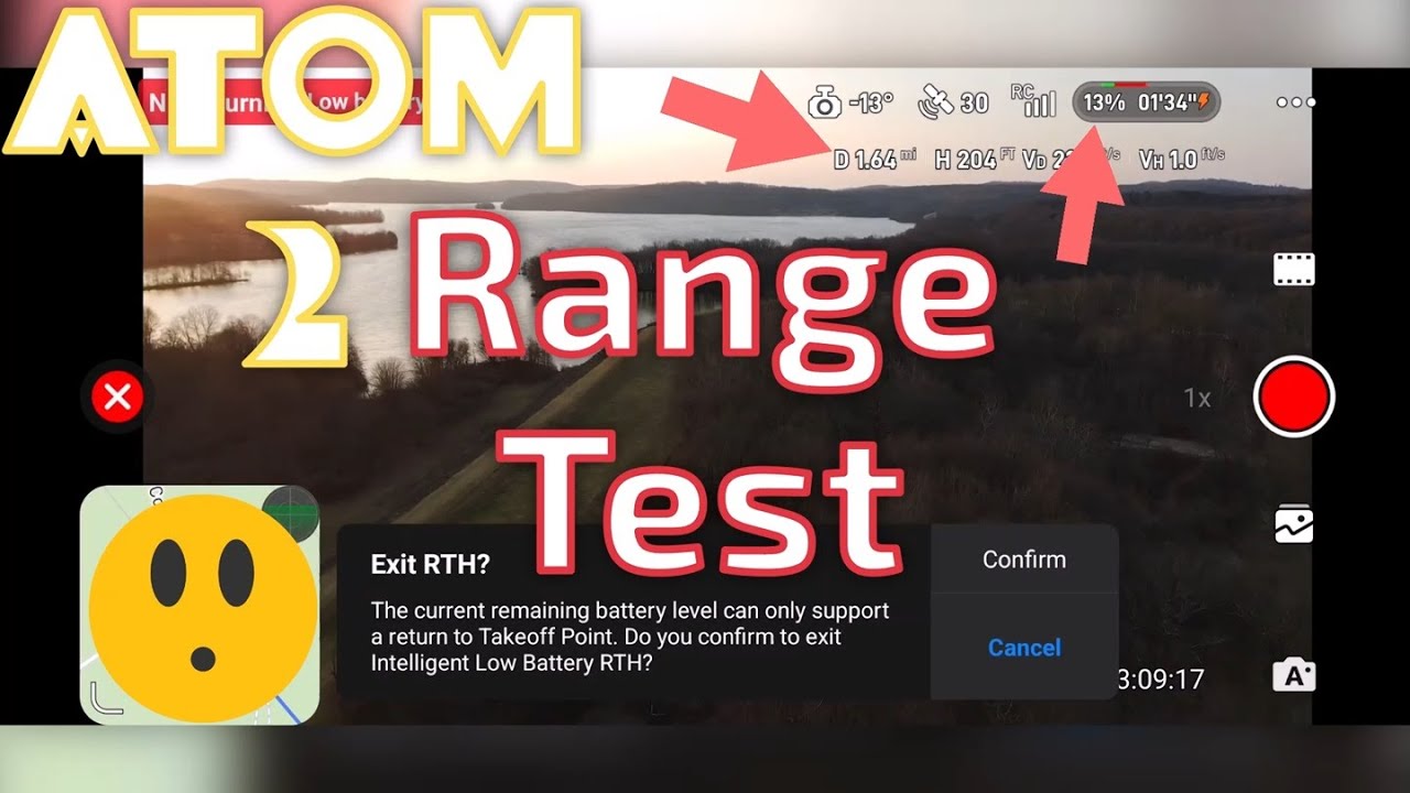 Тест диапазона Potensic Atom 2