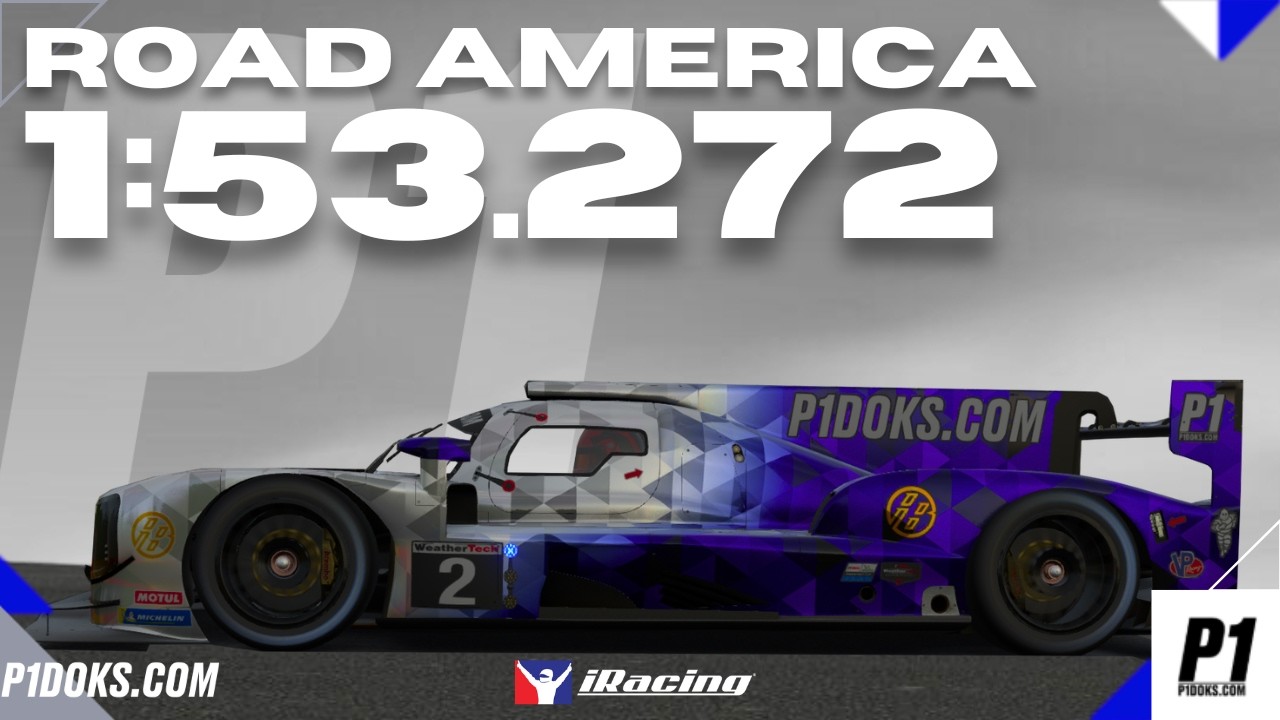 1:53.272 - LMP2 P217 - Road America - IMSA - │P1DOKS.COM 26S1 WEEK 9