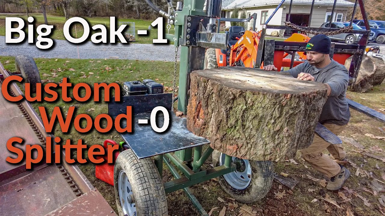 The Log that Broke The Vertical Wood Splitter
