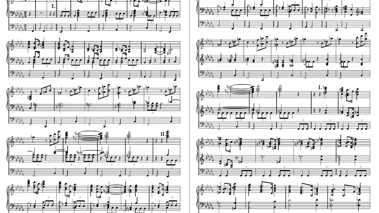 Johannes Brahms-Deutsches Requiem op. 45 II - Orgeltranskription von Michael Stenov
