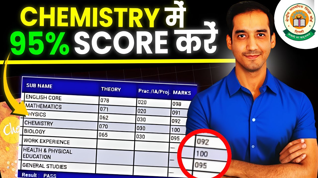 45 Days = 95% in Chemistry !🔥 Board Strategy for Class 12 | Sourabh Raina | CBSE 2025-26