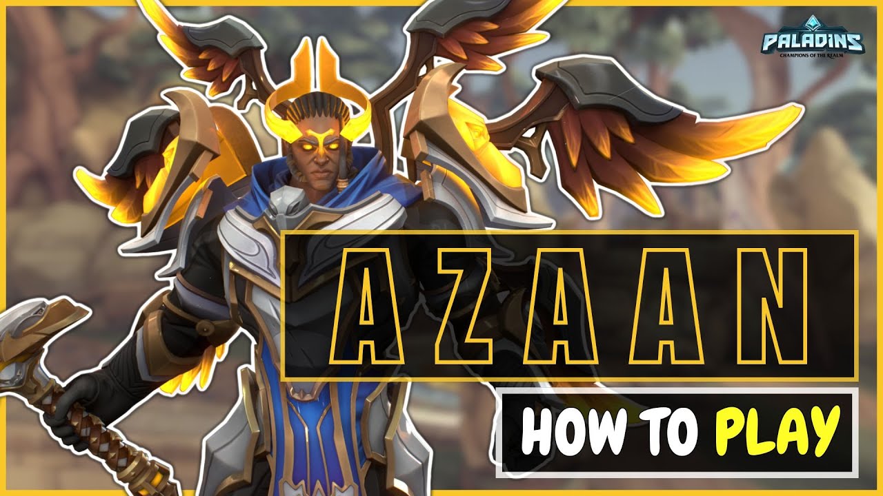 Guide AZAAN, TOUT sur un des off tank les PLUS FORTS ! ANALYSE, DECK ET GAMEPLAY (Paladins FR)