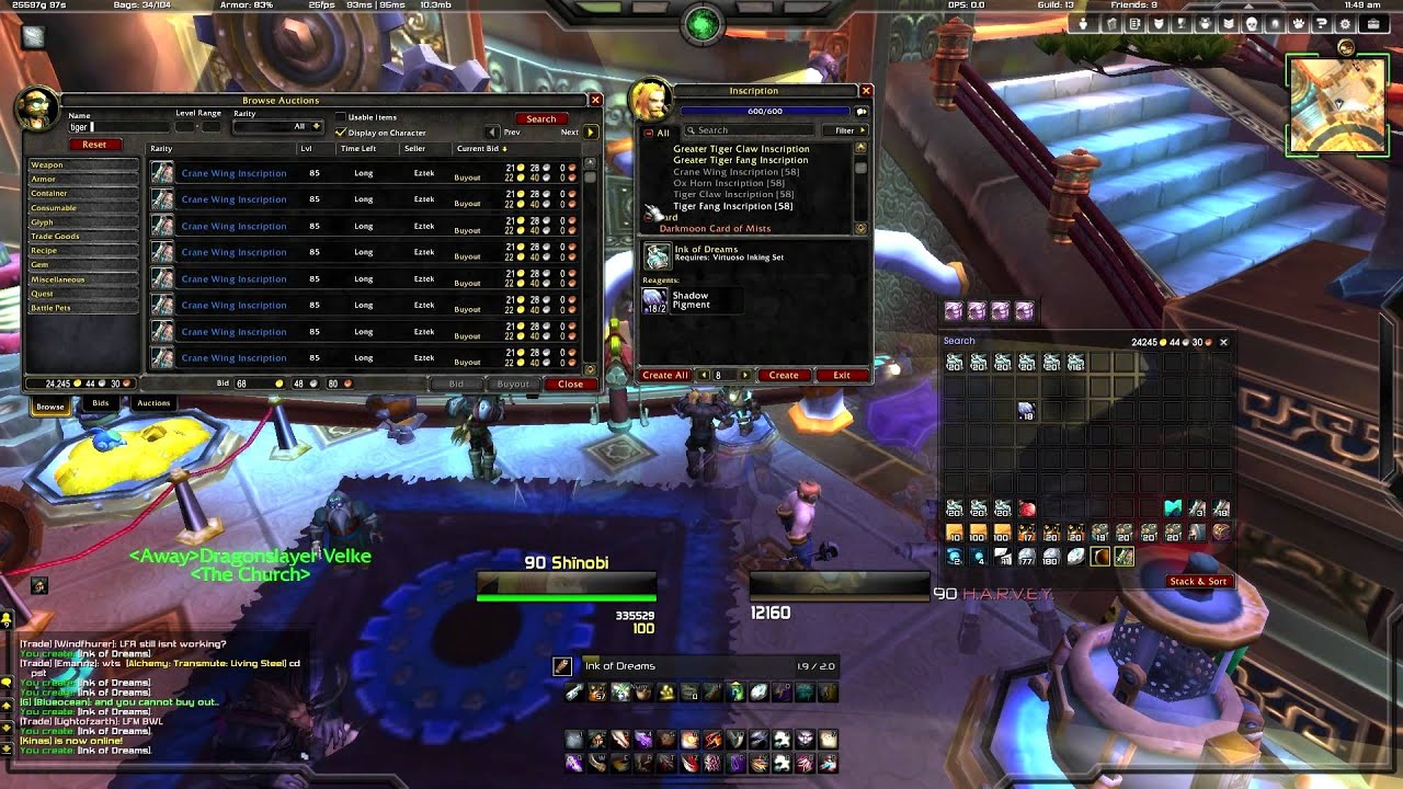 How to Make 10k Gold in 20 Minutes with Inscription in MoP