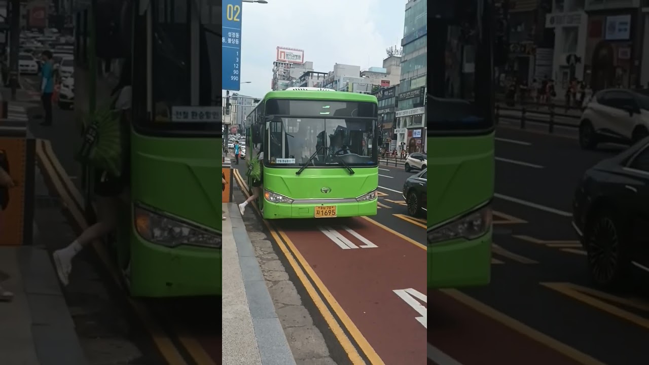 대우 bs090 천안 3번 버스 고속터미널 정차영상