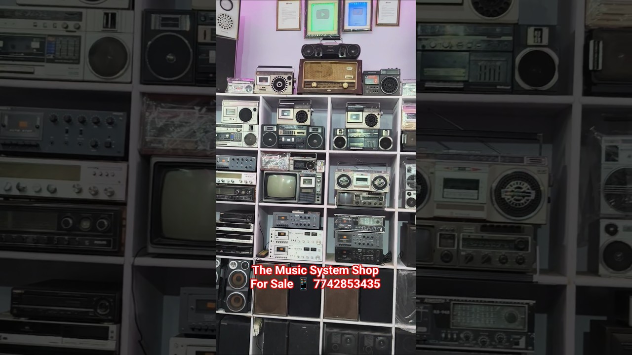 National TV Radio Cassette Recorder Play Old Memories #vintage #tv #radio #tape #music #shorts