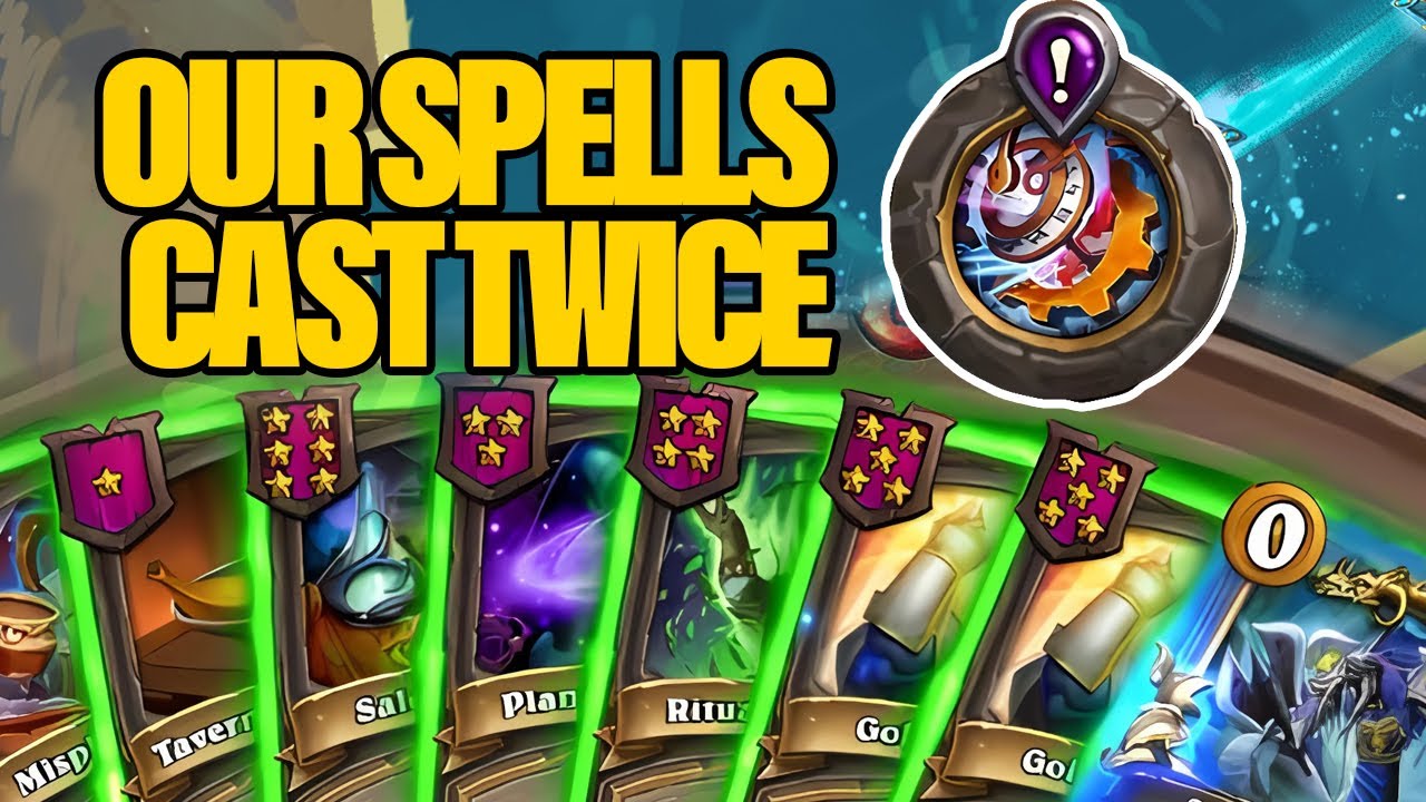 Our Spells Cast Twice and It's So Fun | Dogdog Hearthstone Battlegrounds