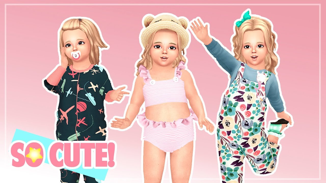Contenido Personalizado: Pack para Toddlers: ropa, accesorios, poses... | Los Sims 4 CC 2022