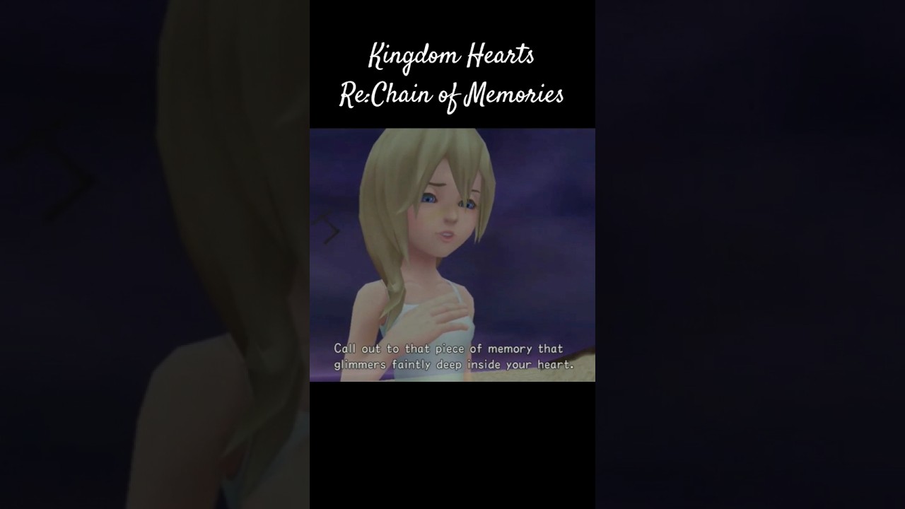 Can't Believe Me Kingdom Hearts Re:Chain of Memories #namine #sora #disney #kingdomhearts #keyblade