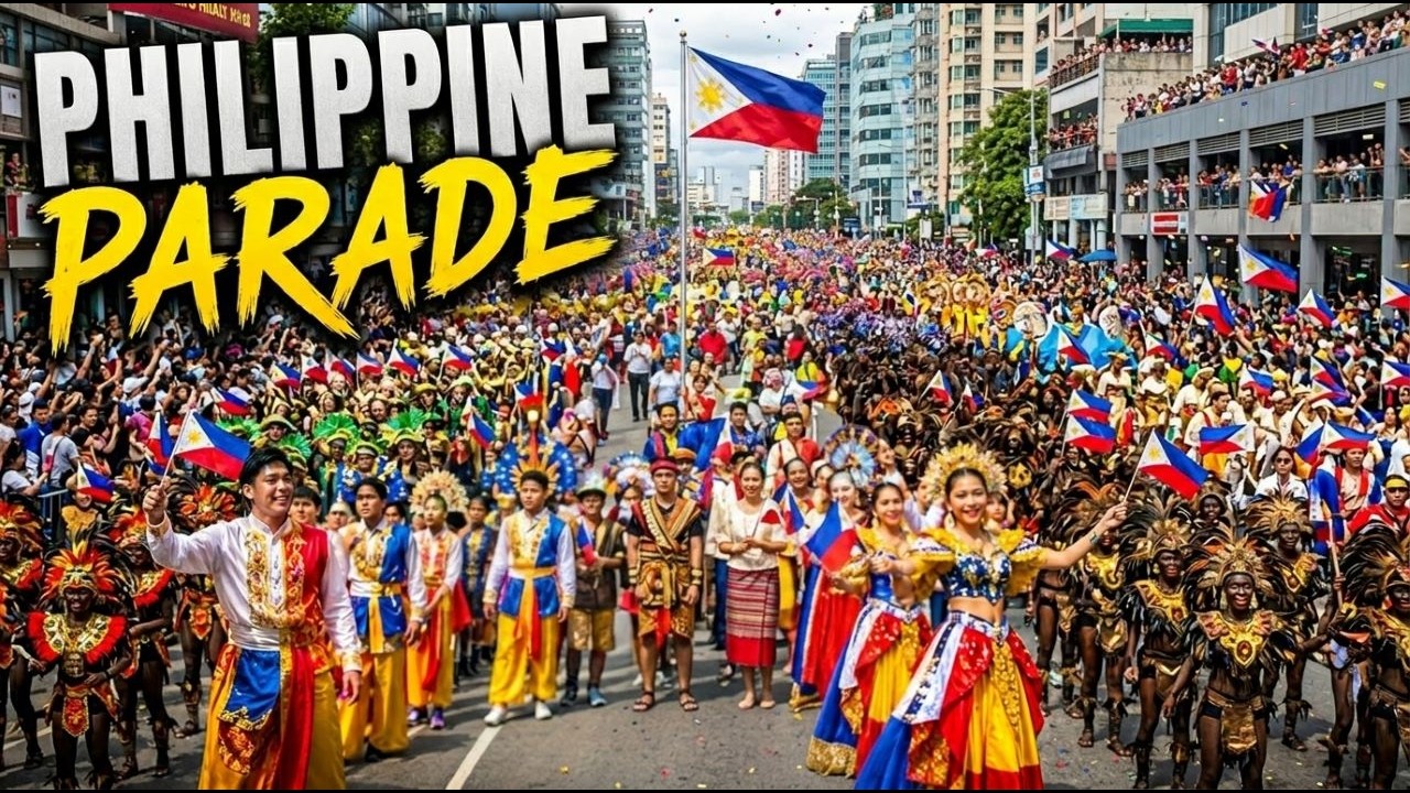 Philippine Parade 2026 🇵🇭🎉 | Большой филиппинский фестиваль, культура, флаги и уличное празднование