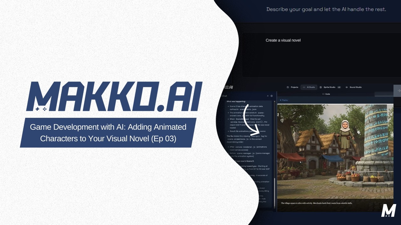 Game Development with AI: Adding Animated Characters to Your Visual Novel (Episode 03)