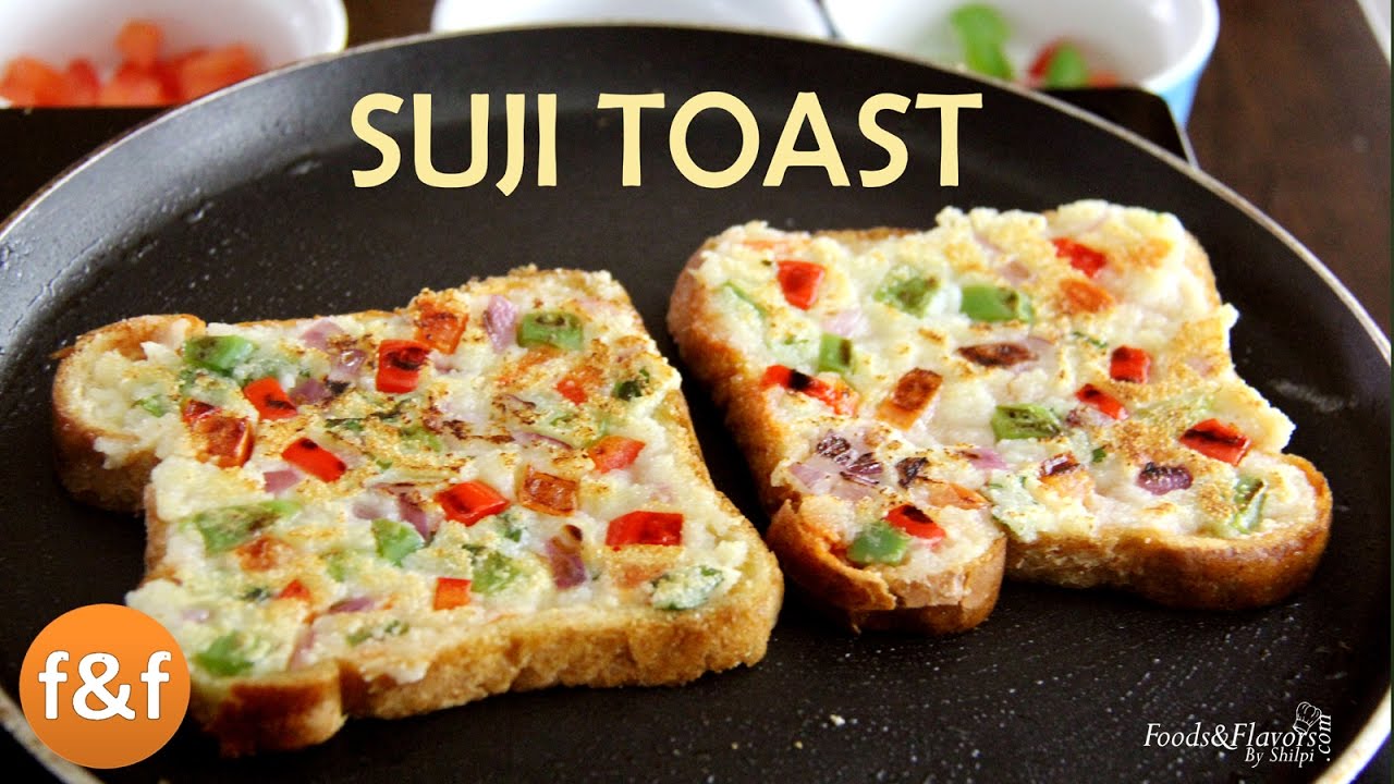 Instant Rava Toast Recipe  - Crispy Suji Toast - नाश्ते या बच्चों के टिफ़िन में बनायें रवा सूजी टोस्ट