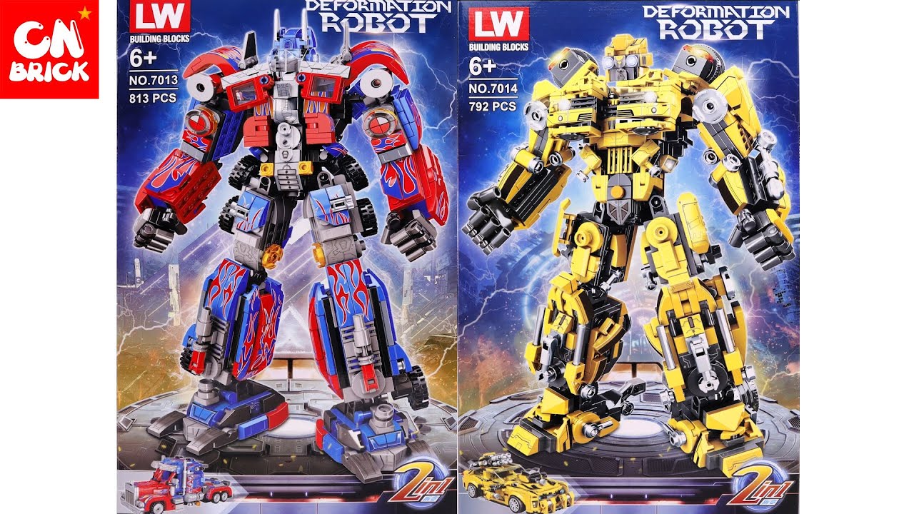 Unoffical Lego Collection 2022 Transformer   Optimus Prime & Bumblebee Unofficial Lego Speed Build