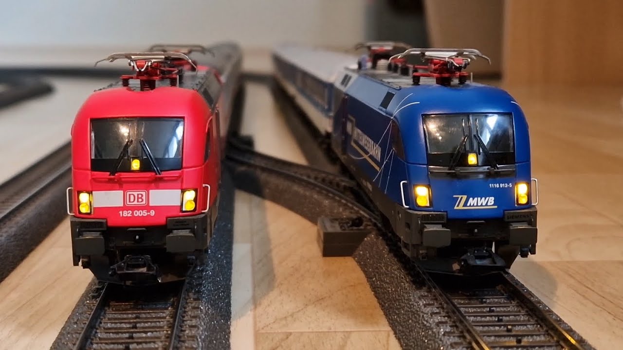 UNBOXING-DOPPELPACK! M&auml;rklin BR 182 DB (39830) vs. RH1116 MWB (39834) | H0 Modellbahn Test & Sound