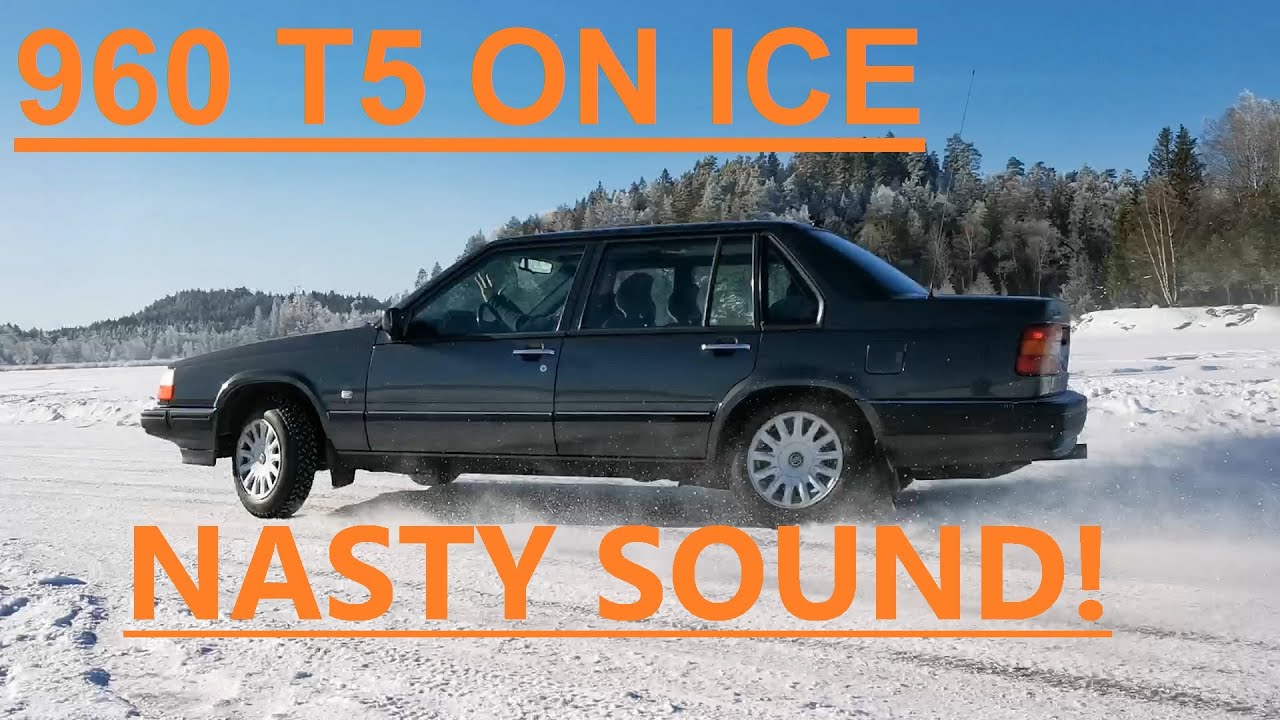 Volvo 960 T5 On Ice with Straight Exhaust! 4K
