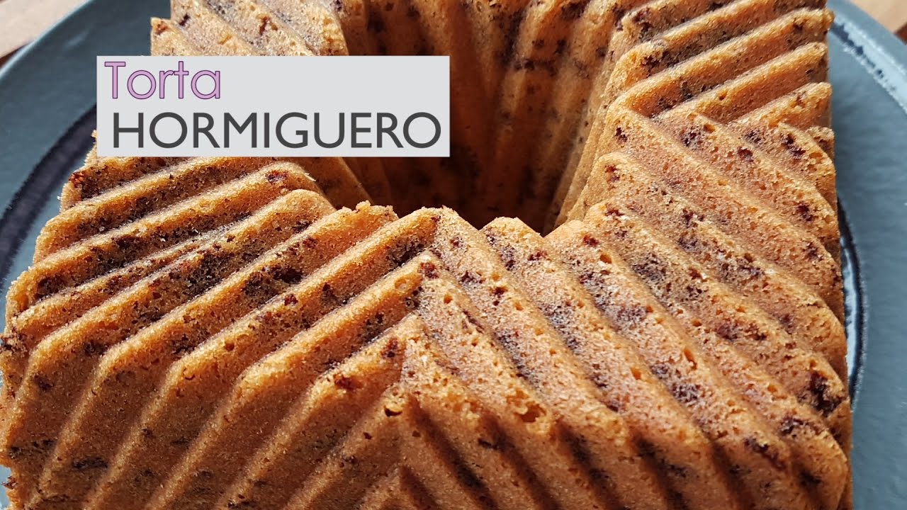 Torta hormiguero - Bizcocho de vainilla con coco y chocolate
