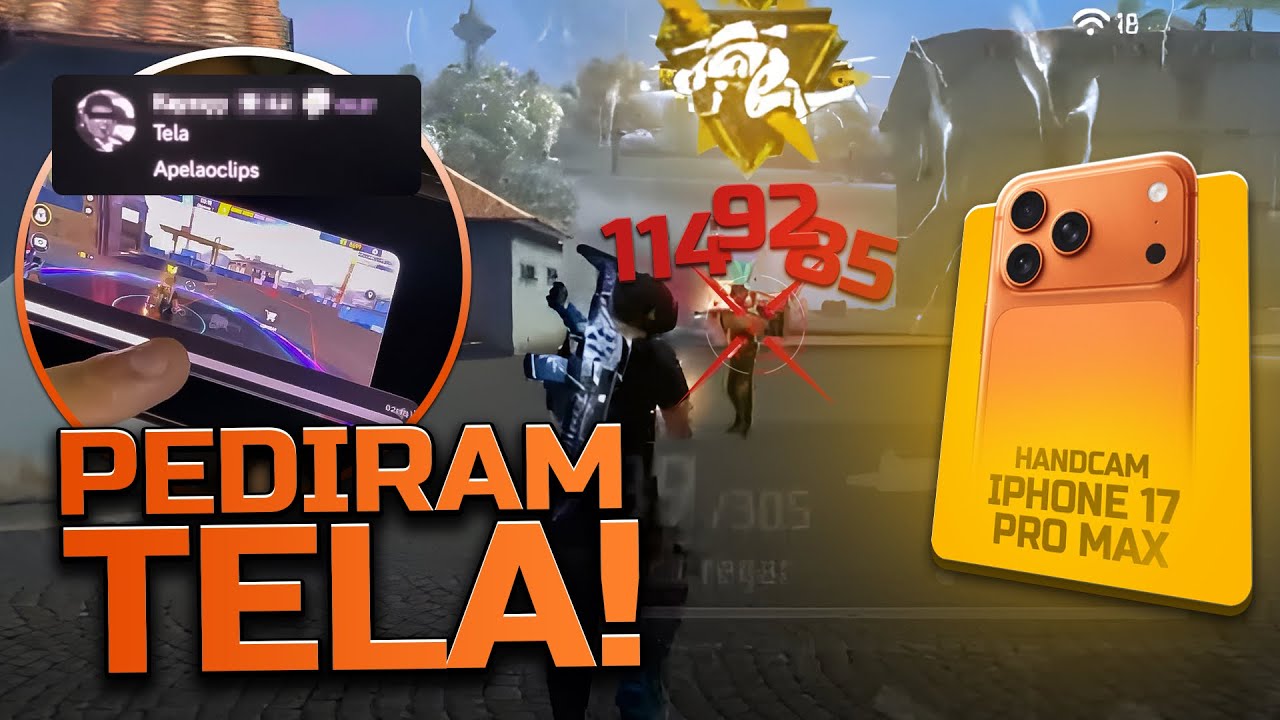 PEDIRAM TELA NO APOSTADO 🥷🤣 HANDCAM IPhone 17 Pro Max 📲👿