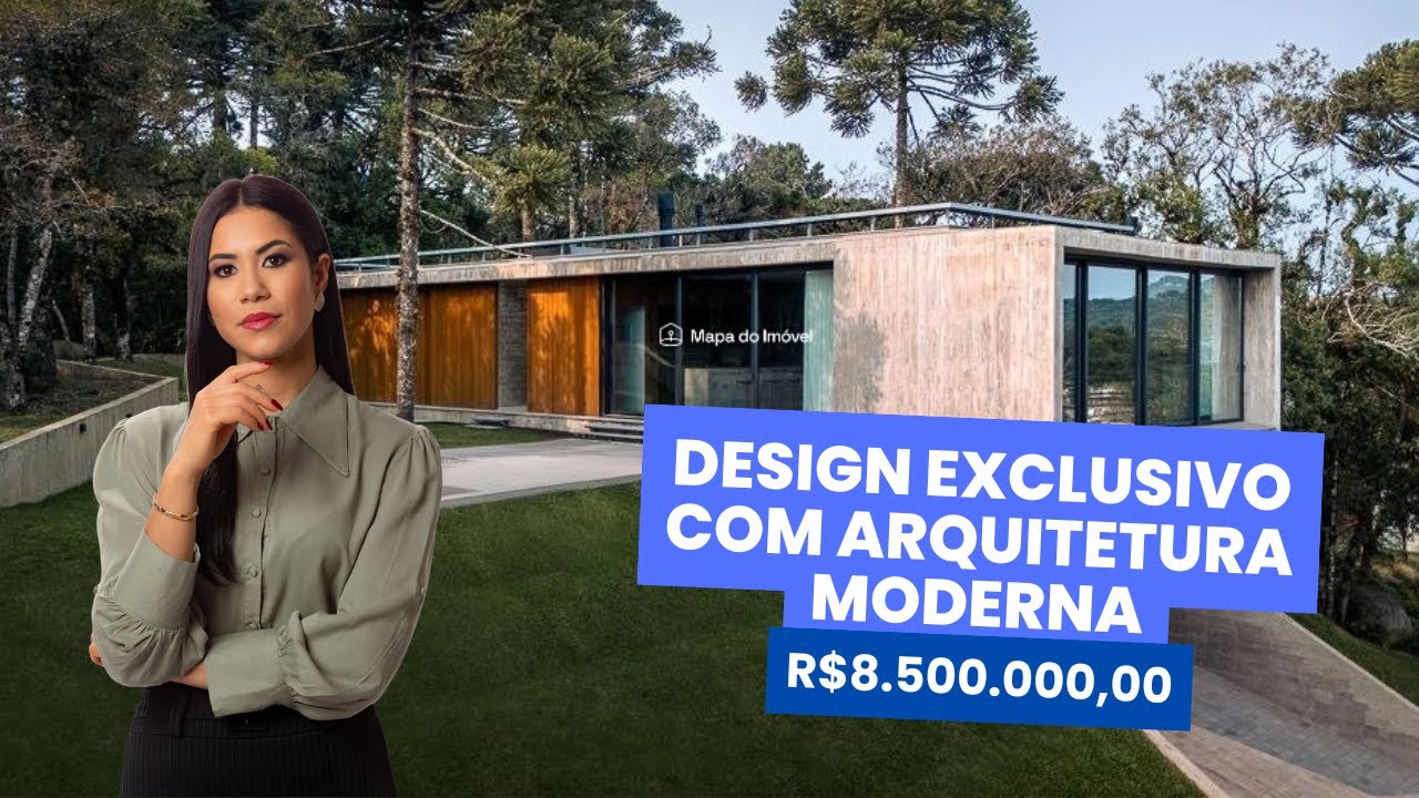 Casa Altos, design e modernidade por R$8.500.000,00 no centro de Canela/RS.