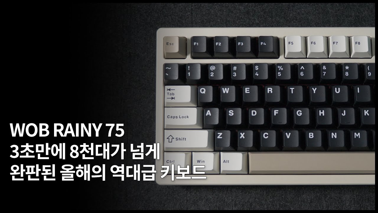 Rainy75 2차도 1초만에 완판... 언박싱과 via 설정