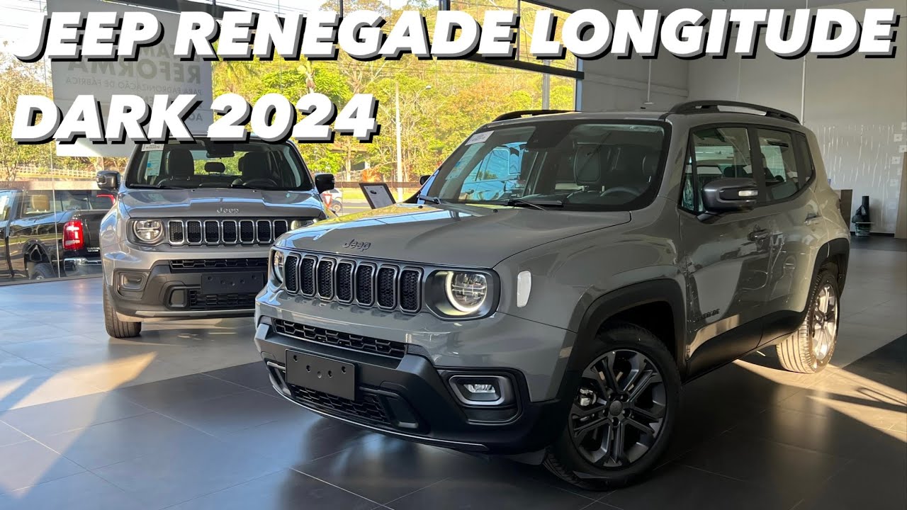 Jeep Renegade Longitude Dark 2024 - A MELHOR versão do Renegade para 2024 em detalhes!! (4K)