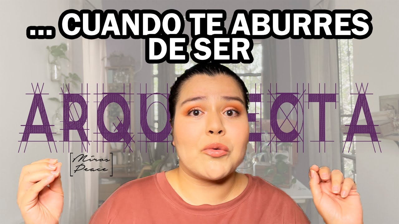 Dejo de apasionarme la ARQUITECTURA pero volvió la pasión