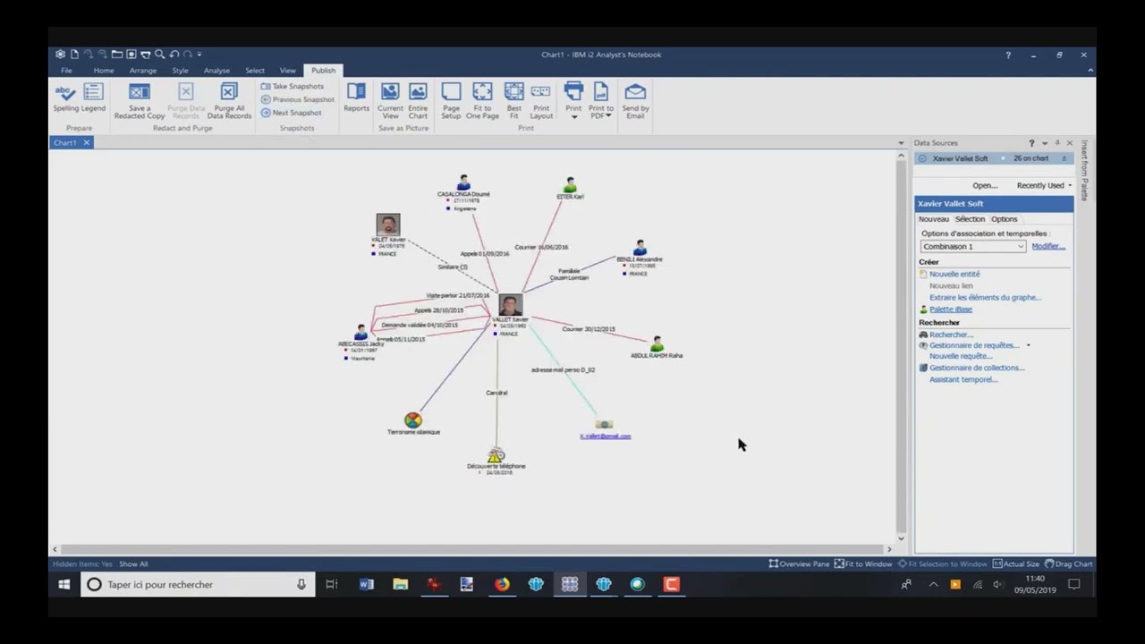 i2 Analyst's Notebook - Snapshots