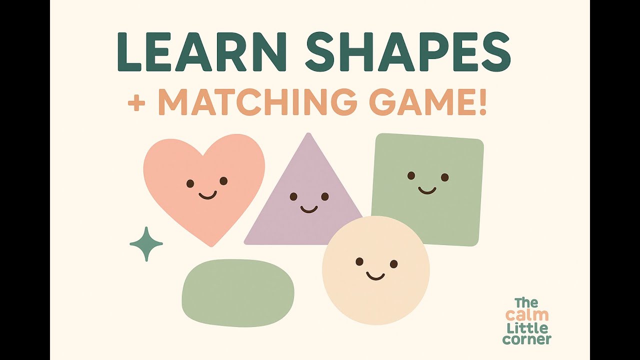 Shape Learning for Toddlers and Preschoolers | Shape Recognition & Matching Game for Toddlers