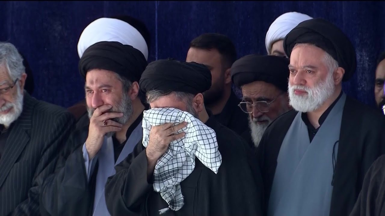 Three of Khamenei's sons mourn at father's funeral in Tehran | AFP