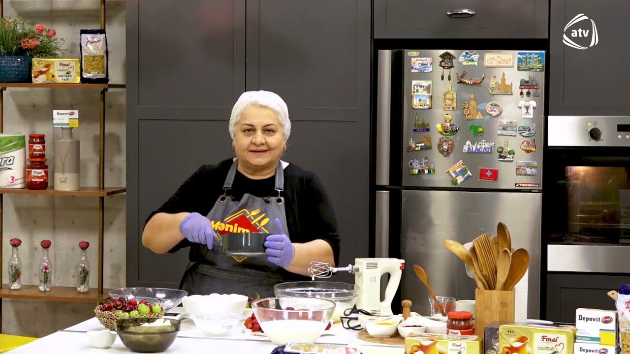 Mənim Süfrəm - Elmira Qədirova ilə çiyələkli piroq və beşamel souslu makaronun hazırlanması