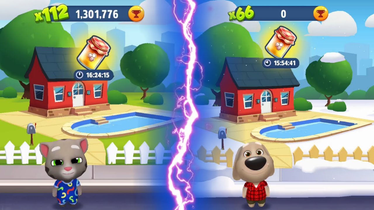 Talking Tom Gold Run Special Event: Fast As Bee - Snake Tom vs Shark Hank - Android