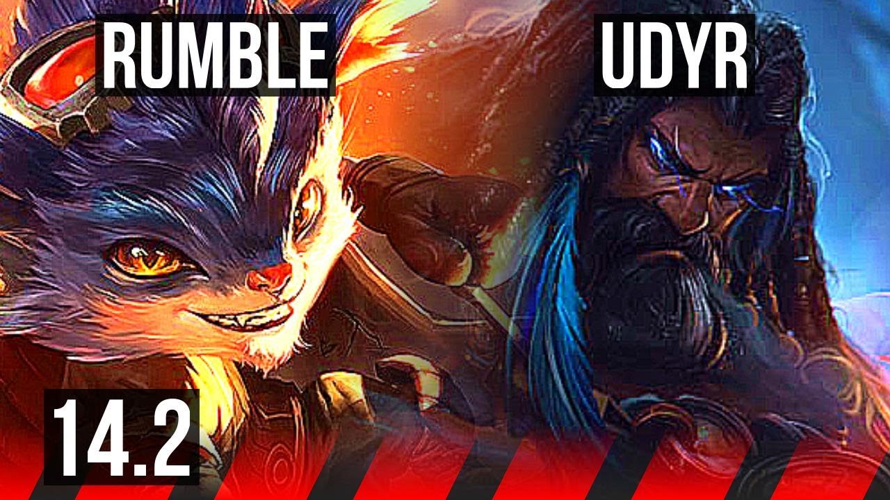 RUMBLE vs UDYR (TOP) | 7/1/8, Comeback, Godlike | KR Master | 14.2
