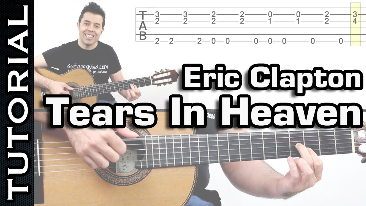 Como tocar Tears In Heaven de Eric Clapton en guitarra tutorial fingerpicking