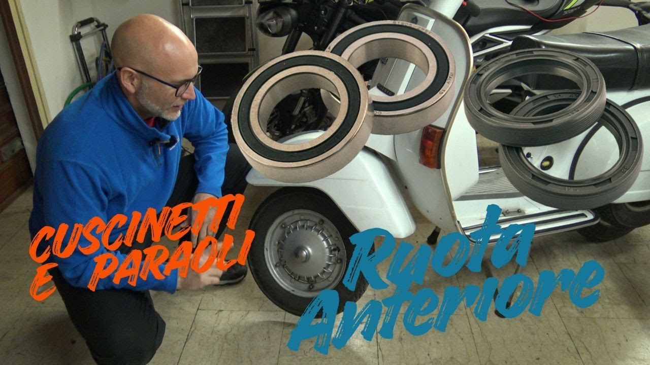 Sostituire i cuscinetti e i paraoli Ruota Anteriore Vespa PX