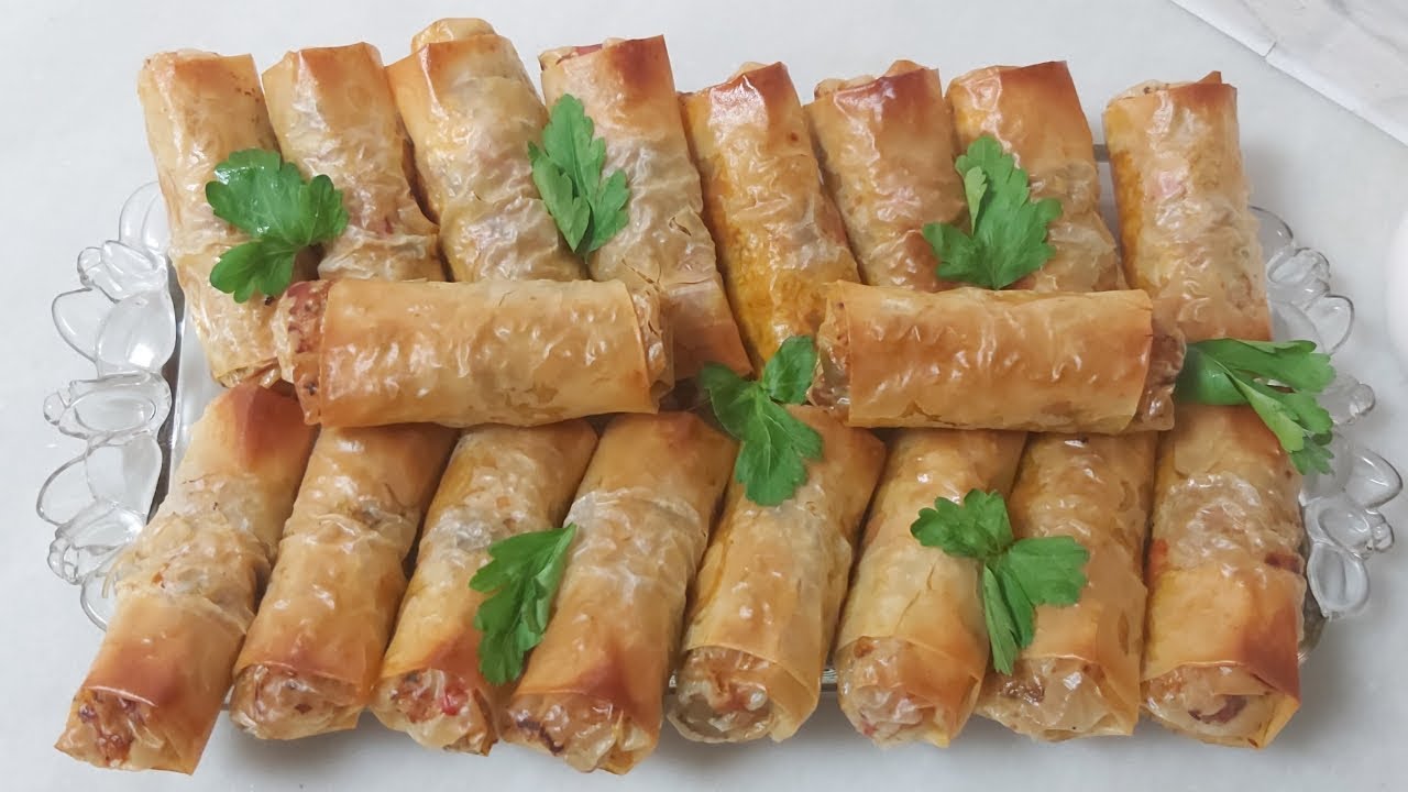 سيكار بالورقة الفيلو من اسهل ما يكون بحشوة بنينة والمذاق روعة