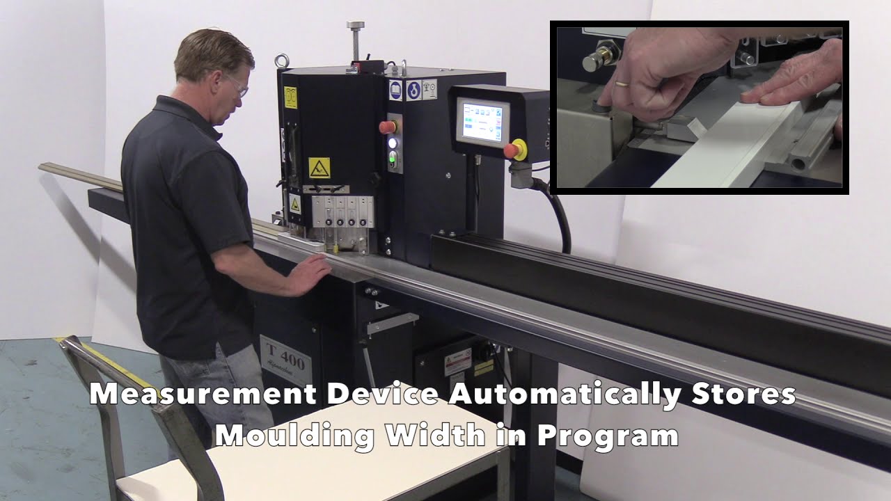 AMP | Double Mitre Saw Cutting with Cut Measurement System