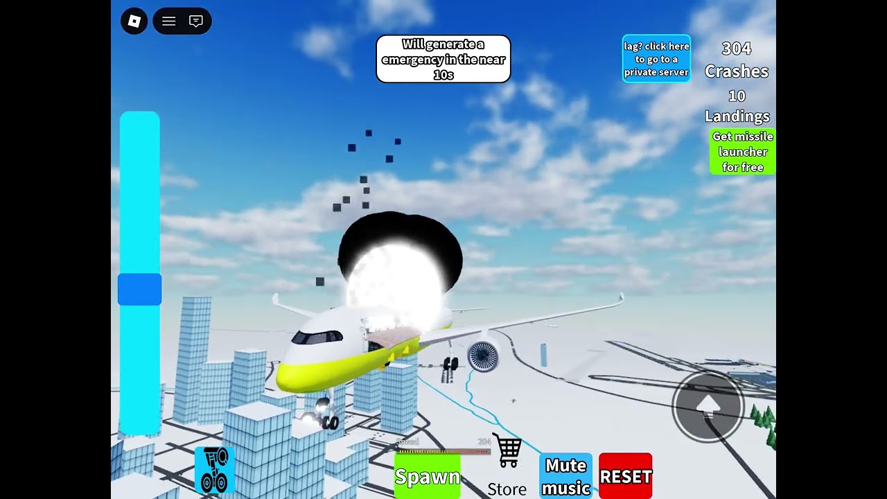 Crash or land! Pls subscribe! #roblox#gaming