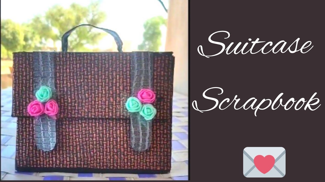 suitcase Scrapbook idea // suitcase base scrapbook idea💼💼