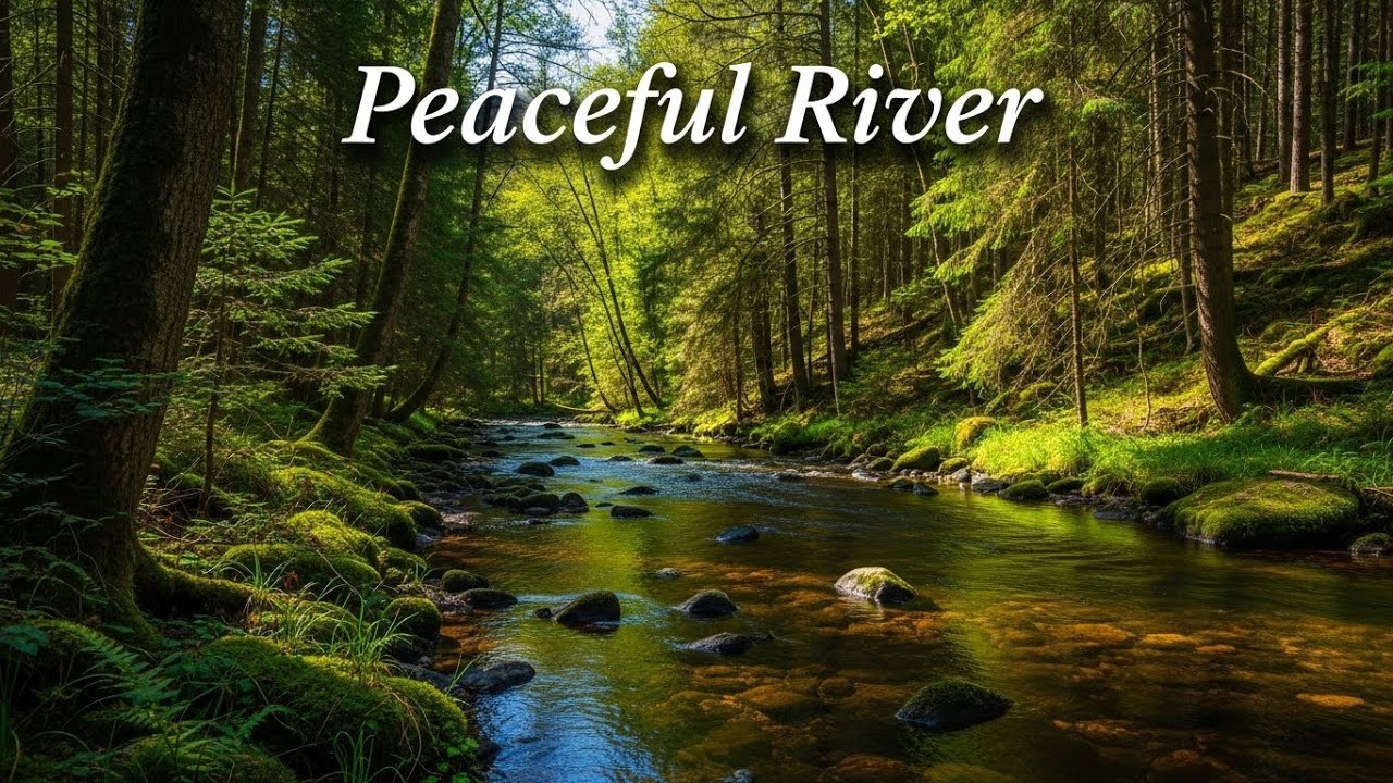 Sleep Deeply with Gentle River Sounds for Anxiety Relief and Full Night Relaxation | All Night
