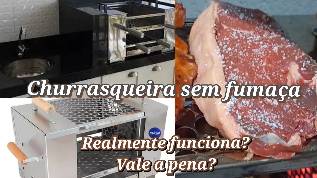 Churrasqueira sem fumaça! Ecológica,Realmente funciona?