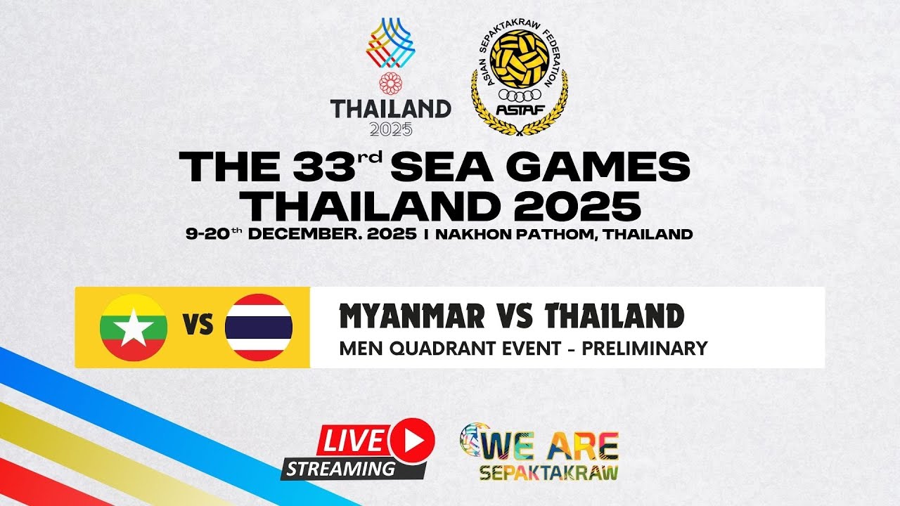 M85 MEN QUADRANT - MYANMAR vs THAILAND - 33rd SEA GAMES 2025 THAILAND