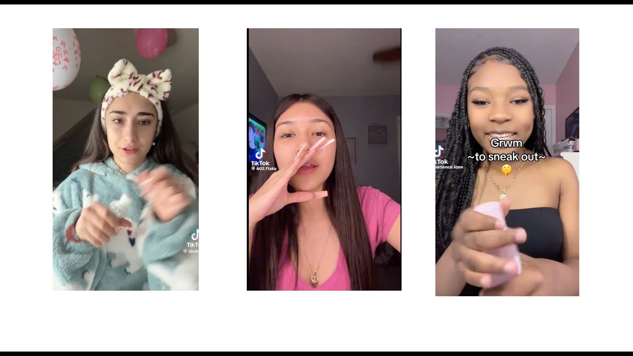 GRWM TO SNEAK OUT TIK TOK COMPILATION