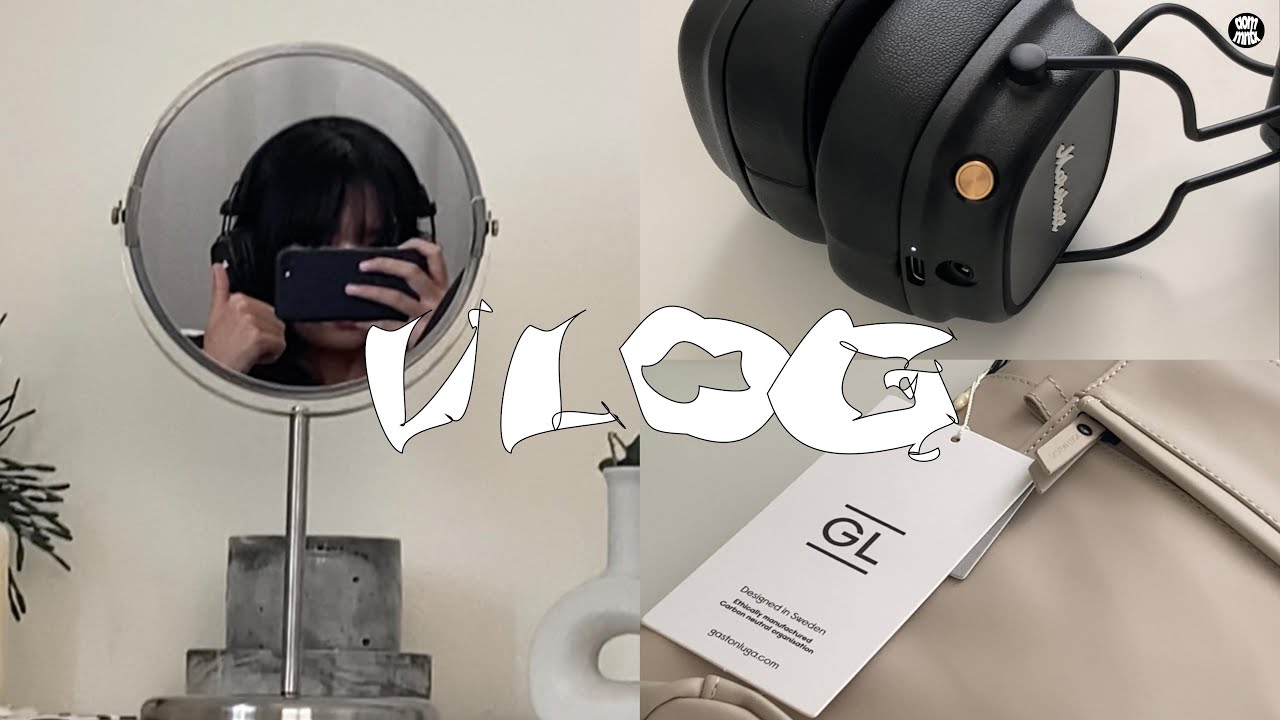 vlog, unboxing my (belated) birthday gift 🎧+ Gaston Luga bag | aommntx
