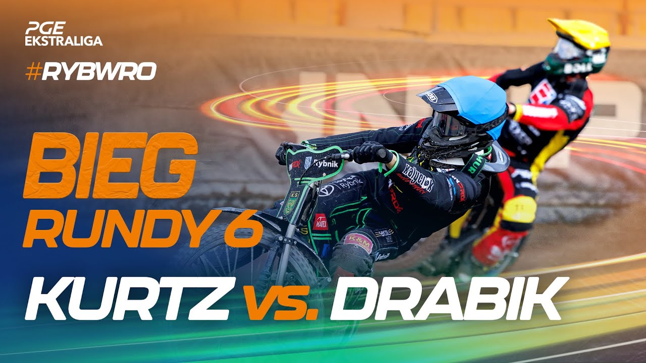 Speedway. Żużel. Mecz: Maksym Drabik vs. Brady Kurtz (top bieg 6. rundy #RYBWRO)