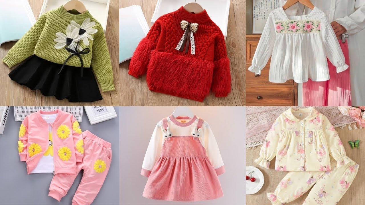 The most beautiful winter clothes for little girls 2025/2026#trending #dress #babygirl 